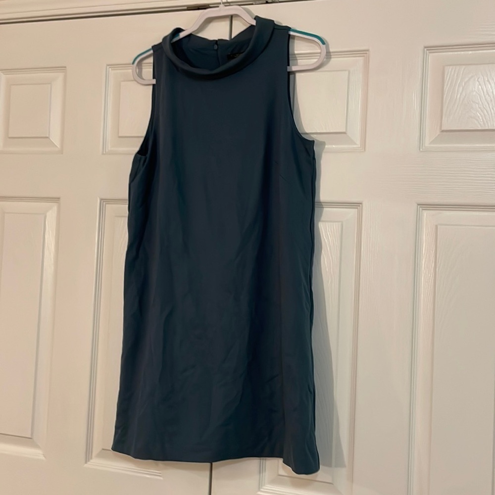 NWT Ann Taylor midi dress. Large Petite. Green. Stretchy.